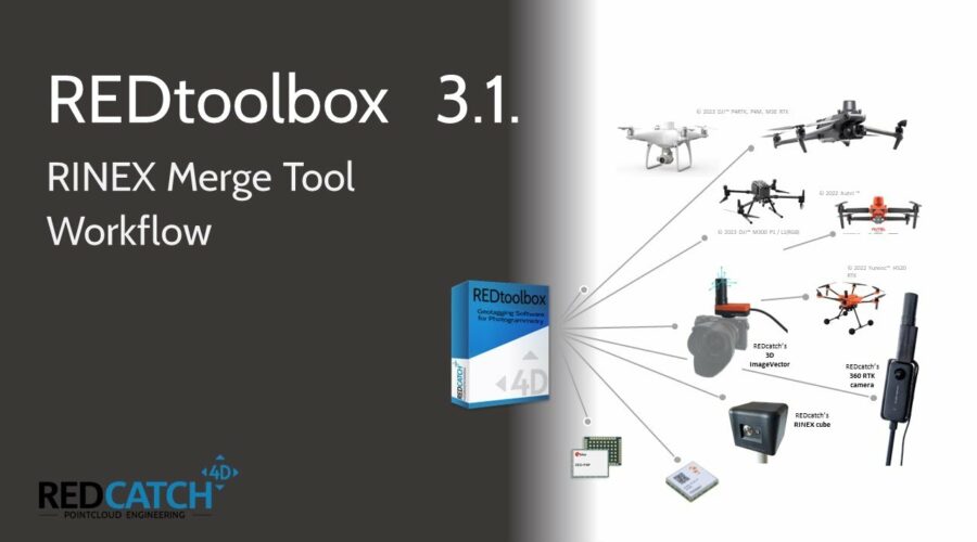 Video REDtoolbox software de postprocesamiento GNSS PPK y geoetiquetado